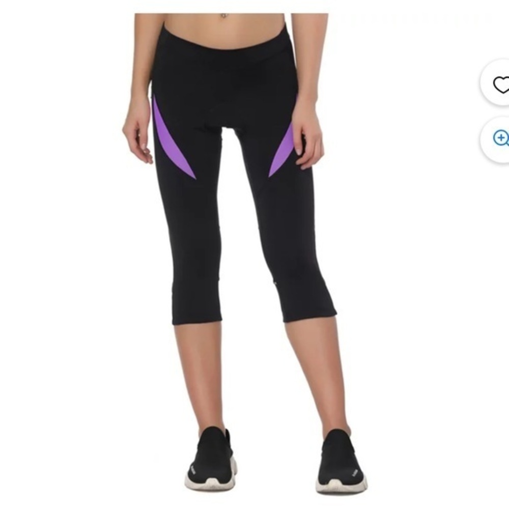 Women’s Santic Cycling Biker Shorts Padded Bicycle Capris Biking Pants Size 2XL